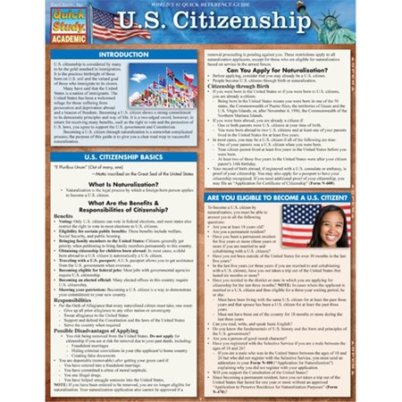 BARCHARTS U.S. Citizenship Quickstudy Easel 9781423218234